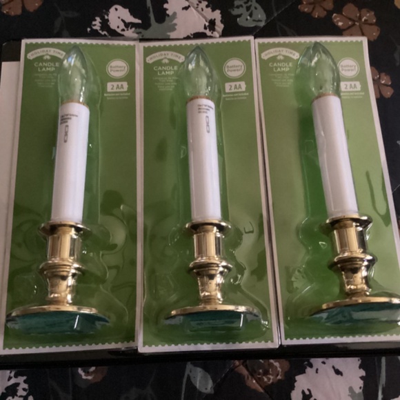 Holiday Time Candle Lamp Bundle of 3 New - Picture 5 of 5